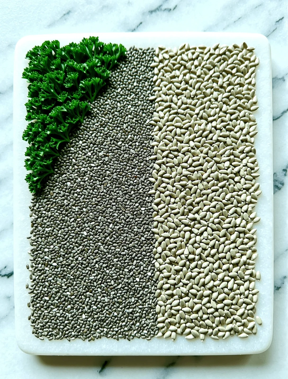 Magnified view of nutrient-dense organic seeds